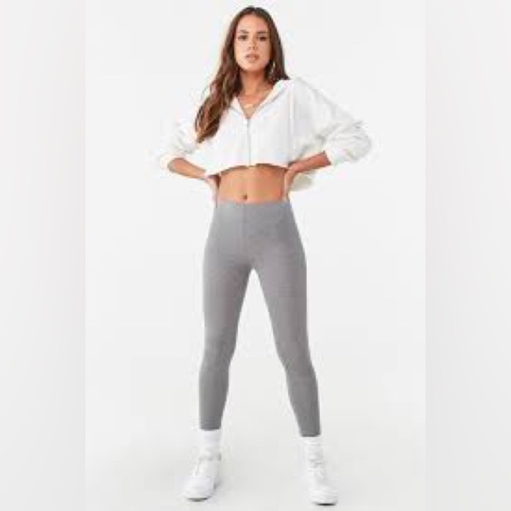 NWT Bundle 2 leggings Forever 21 Grey & Camel Size Small